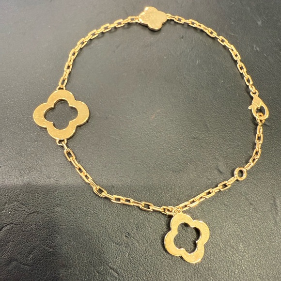Byzantine Alhambra bracelet, 3 motifs, 18K yellow gold - Picture 5 of 12